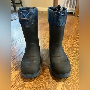 Black and Blue Waterproof Boots